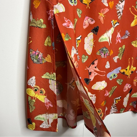 Hutch Butterfly Printed Midi Skirt Colorful Size 2 - Picture 4 of 12